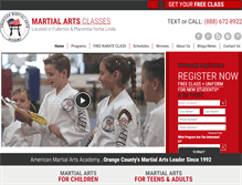 Tablet Screenshot of karateoc.com